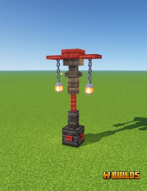 Crimson Street Lamp