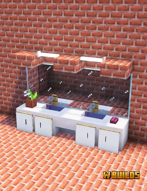Double Sink with Mirror