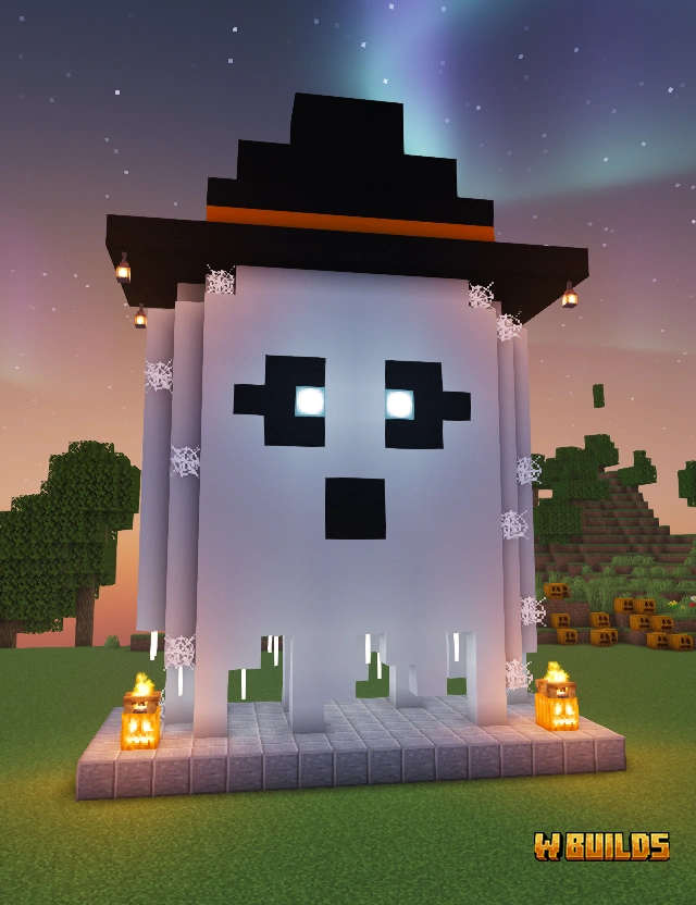 ハロウィンのおばけ像