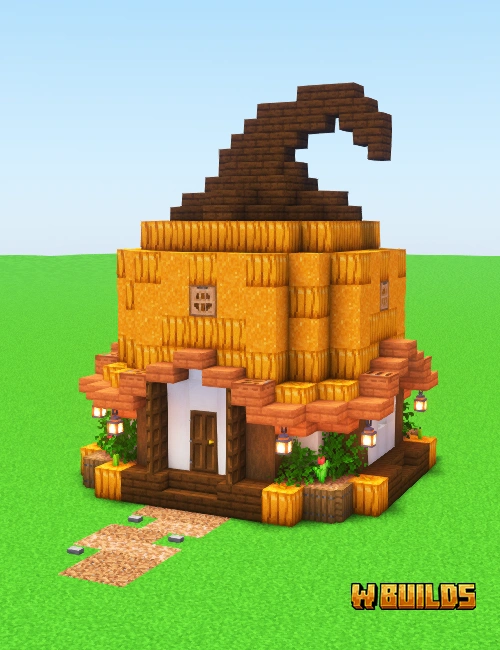 Witch Hat Pumpkin House