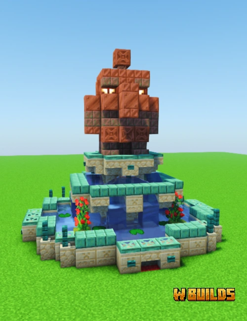 Copper Golem Fountain
