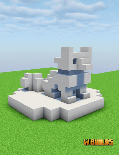 Arctic Fox Statue
