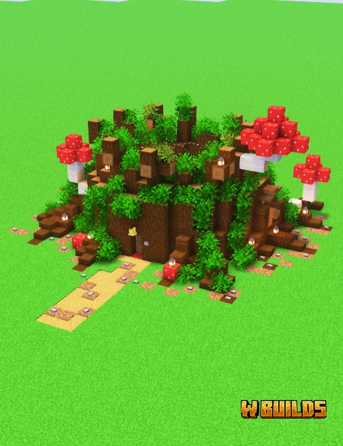 Mushroom Tree Stump House