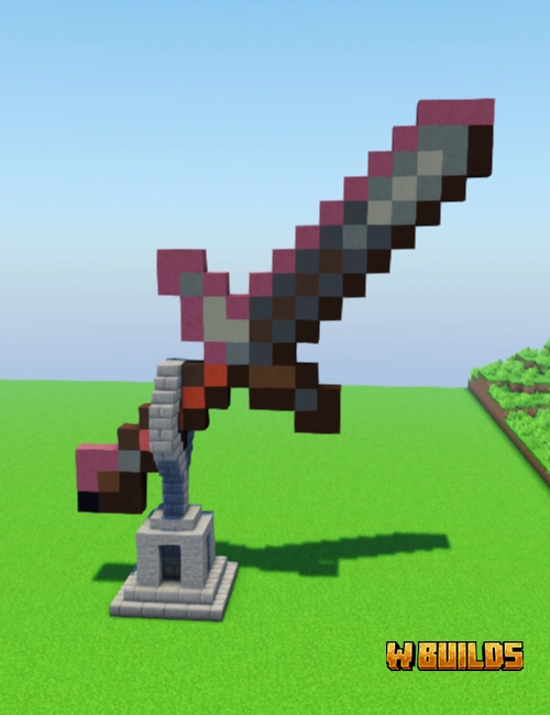 Netherite Sword Statue