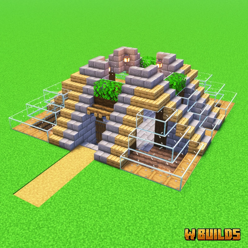 Overgrown Pyramid House