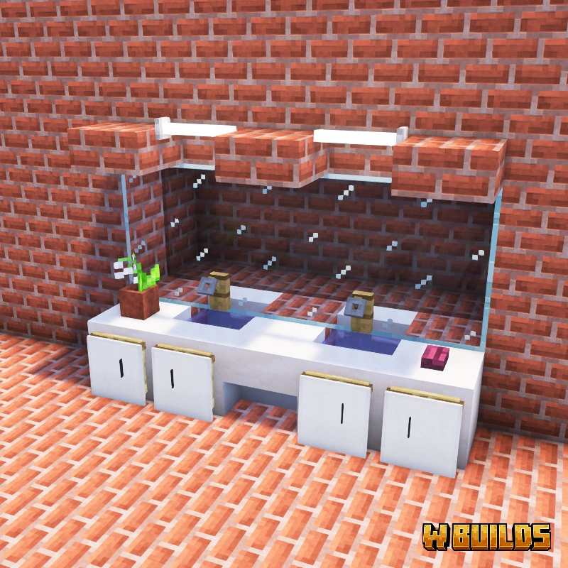 Double Sink with Mirror