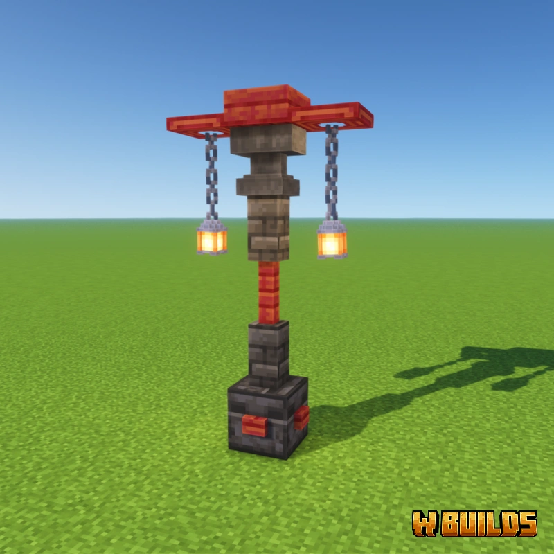 Crimson Street Lamp