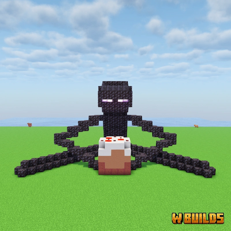 Enderman Sitting Statue